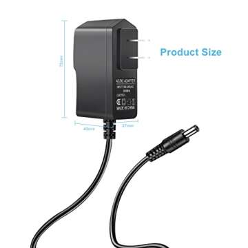 WindSwallow 9V Adapter for Casio Keyboards & More