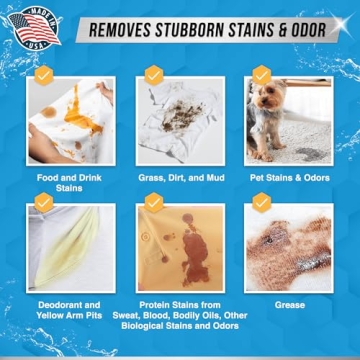 Enzyme Laundry Booster Odor Remover - Eco-Friendly 64 Loads