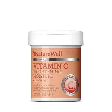 NATURE WELL Clinical Vitamin C Brightening Moisture Cream, 16 Oz - Ultra Hydrating, Anti-Aging, Non-...