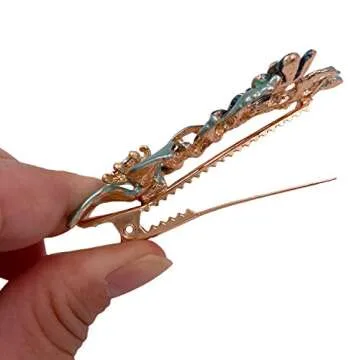 Luxurious Flower Hair Clips Set for Women & Girls