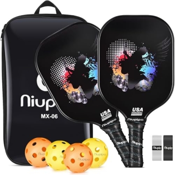 USAPA Pro Graphite Pickleball Paddle Set - Lightweight Durable