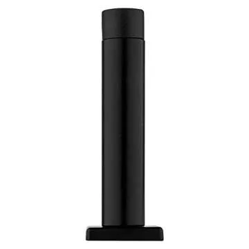 National Hardware N830-526 Reed Door Stop, 3", Matte Black with Matte Black Tip, 1 Count (Pack of 1)