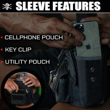 Durable Battle Bottle Sleeve for 64 oz Water Bottles