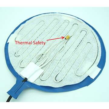 Brewing & Fermentation Heat Pad for Homebrew Beer & Wine Fermenting 120VAC 12 or 25 Watt Heating Mat: Safe for Plastic/Glass Carboy & Bucket Fermentors Includes Heater Temperature Strip