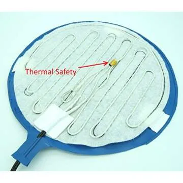 Brewing & Fermentation Heat Pad for Homebrew Beer & Wine Fermenting 120VAC 12 or 25 Watt Heating Mat: Safe for Plastic/Glass Carboy & Bucket Fermentors Includes Heater Temperature Strip