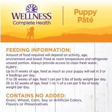 Wellness Complete Health Natural Wet Canned Puppy Food, Puppy Chicken & Salmon 12.5-Ounce Can (Pack of 12)