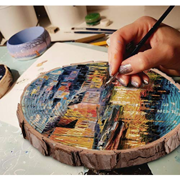 Lemonfilter Wood Slices 16 Pcs for Rustic Crafts and Decor