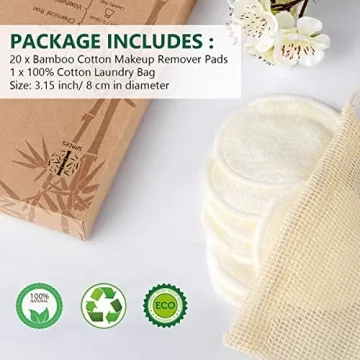 Eco-Friendly Organic Reusable Makeup Remover Pads for All