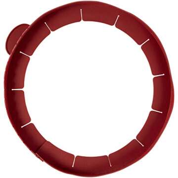 Wilton Adjustable Silicone Pie Crust Shield, 9 inch, Orange