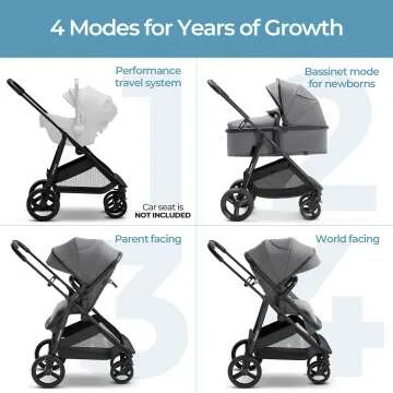 Mompush Wiz Convertible Baby Stroller & Bassinet