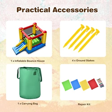 BOUNTECH Inflatable Bounce House for Kids 3-5 Years