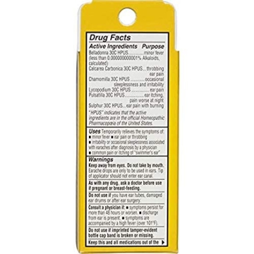Effective Hyland's Kids Earache Relief Drops 0.33oz