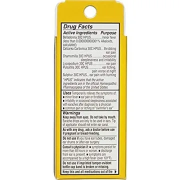 Effective Hyland's Kids Earache Relief Drops 0.33oz