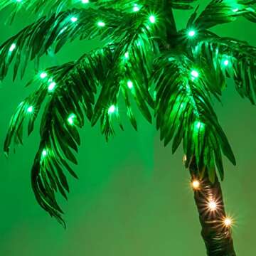 5-Ft LED Lighted Palm Tree - Remote Controlled Decor