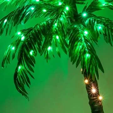 5-Ft LED Lighted Palm Tree - Remote Controlled Decor