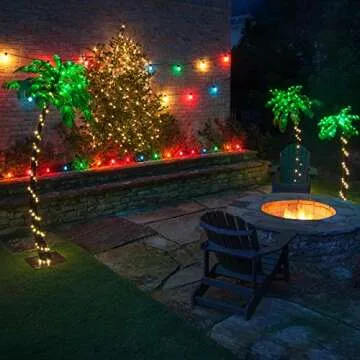 5-Ft LED Lighted Palm Tree - Remote Controlled Decor