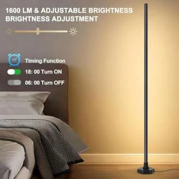 YTDRGB LED Floor Lamp - Smart, Alexa Compatible - Set of 2