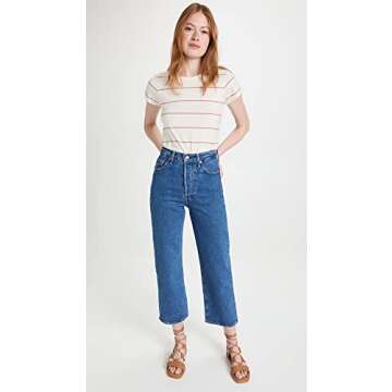 Levi's Women’s Premium Ribcage Ankle Jeans - Jazz Pop Indigo