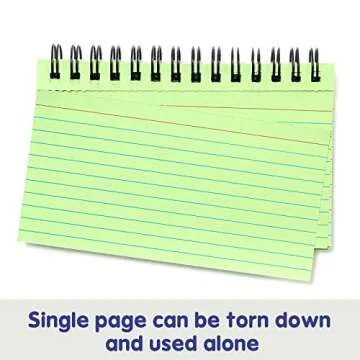 Koogel 400 Pieces Multicolor Index Cards, 3x5 Inches Ruled Index Cards Sprial Note Taking Paper in Multiple Colors for School, Learning, Memory, Recipe, Memo Scratch Pad, DIY Greeting Card