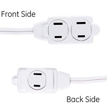 GE 3-Outlet Extension Cord 12 Ft Power Strip Safe Durable