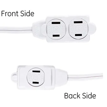 GE 3-Outlet Extension Cord 12 Ft Power Strip Safe Durable