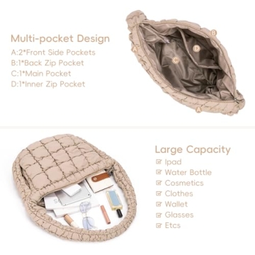 Stylish CLUCI Puffer Tote Bag for Women | Functional & Chic