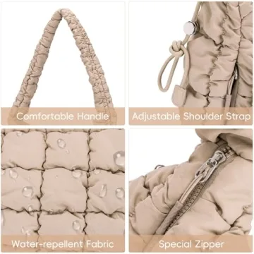 Stylish CLUCI Puffer Tote Bag for Women | Functional & Chic