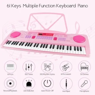 WOSTOO Kids Keyboard - Portable Piano for Early Learning