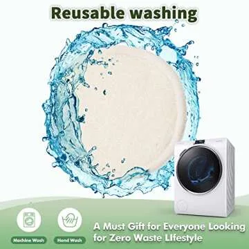 BOUNIPPY Reusable Makeup Remover Pads -20 Pack 100% Organic Reusable Cotton Rounds- - Washable Eco-Friendly Bamboo Velour Pads for All Skin Types, with Cotton Laundry Bag and Round Box for Storage