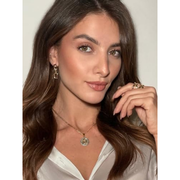 18K Gold Plated Drop Chain Earrings for Women