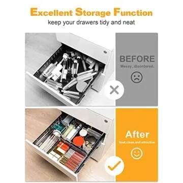 22-Piece SMARTAKE Drawer Organizers for Home & Office