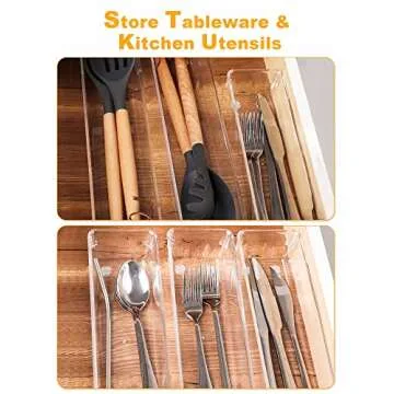 22-Piece SMARTAKE Drawer Organizers for Home & Office