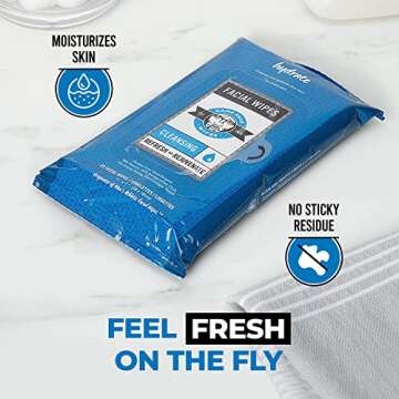 Game Face Cleansing Face Wipes for Active Lifestyles