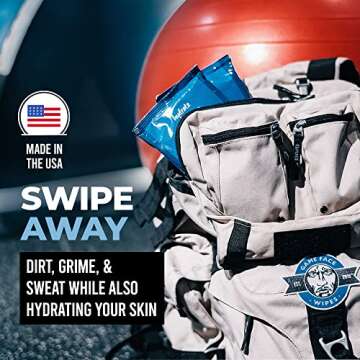 Game Face Cleansing Face Wipes for Active Lifestyles
