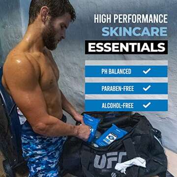 Game Face Cleansing Face Wipes for Active Lifestyles