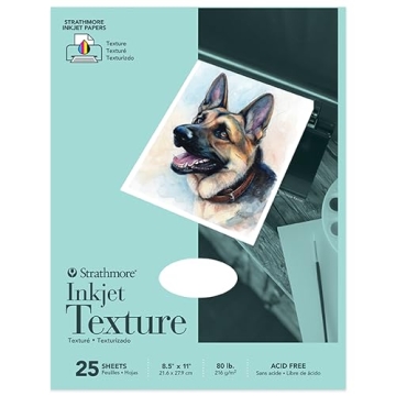 Strathmore 59-701 Textured Inkjet Paper for Art Prints