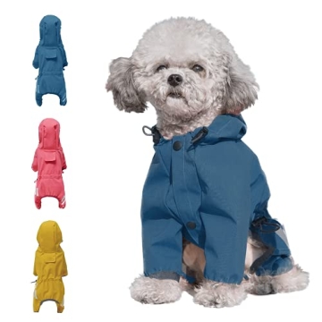 Cosibell Waterproof Dog Raincoat for Small Medium Dogs