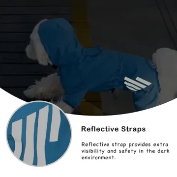 Cosibell Waterproof Dog Raincoat for Small Medium Dogs