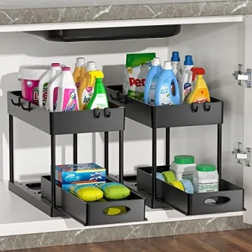 PUILUO Under Sink Organizer - Stylish and Functional Storage