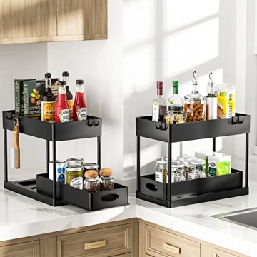 PUILUO Under Sink Organizer - Stylish and Functional Storage