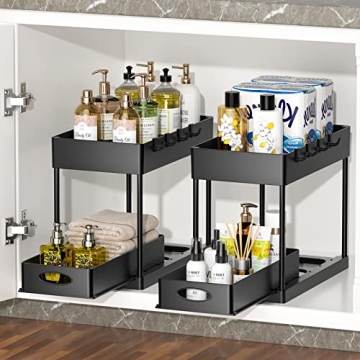 PUILUO Under Sink Organizer - Stylish and Functional Storage