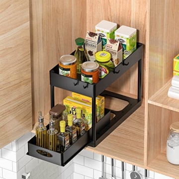 PUILUO Under Sink Organizer - Stylish and Functional Storage