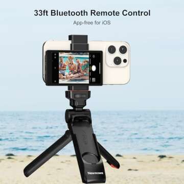 Newmowa Phone Vlog Selfie Monitor Screen,Support 4K Wired Recording,Magnetic Phone Holder,Using Phone Rear Camera for Selfie Vlog TikTok,Compatible with iPhone(4K Wired Recording NOT Supports iOS 18)