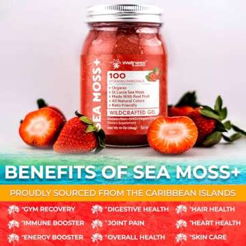 Irish Sea Moss Gel - Organic Strawberry Flavor - 10 oz
