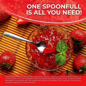 Irish Sea Moss Gel - Organic Strawberry Flavor - 10 oz