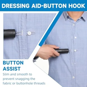 Fanwer Button Hook & Zipper Pull Helper for Easy Dressing