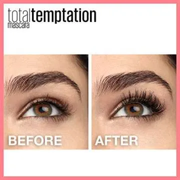 Maybelline New York Total Temptation Washable Mascara for Natural Length and Volume