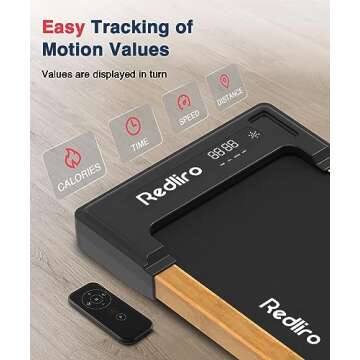 Redliro Portable Under Desk Treadmill, Ideal for Home & Office
