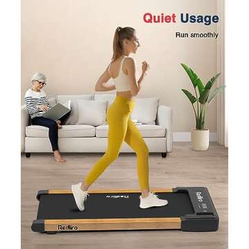 Redliro Portable Under Desk Treadmill, Ideal for Home & Office