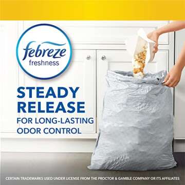 Glad ForceFlex Tall Kitchen Trash Bags, 13 Gal, Gain Lavender with Febreze, 80 Ct (Pack May Vary)